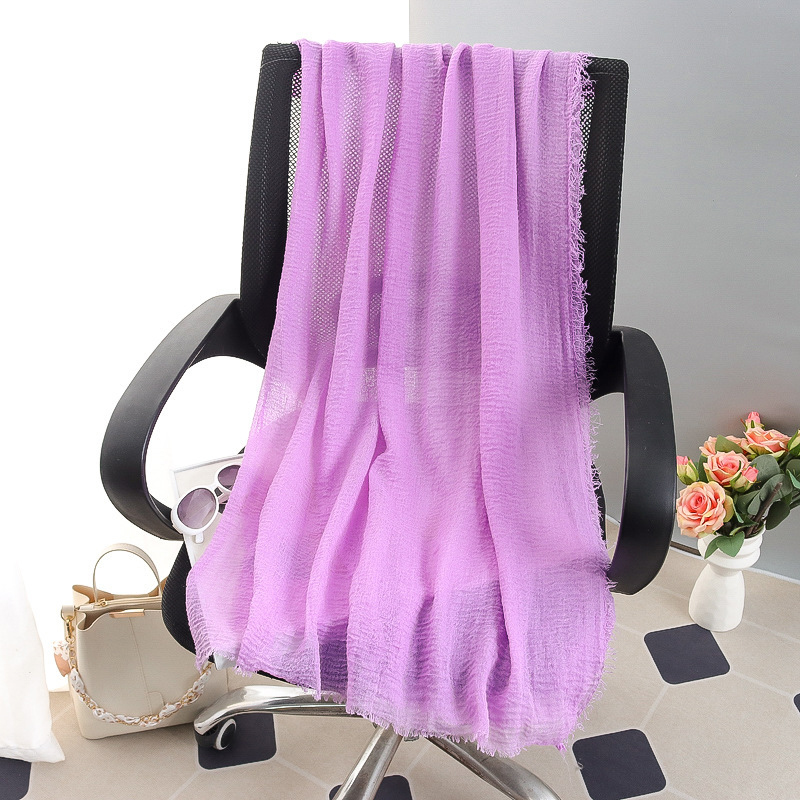 G245 ฮิญาบ Voile นุ่มและระบายอากาศได้