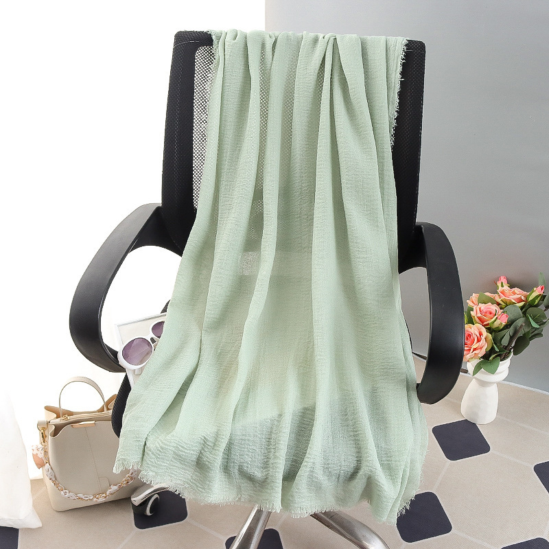 G245 ฮิญาบ Voile นุ่มและระบายอากาศได้