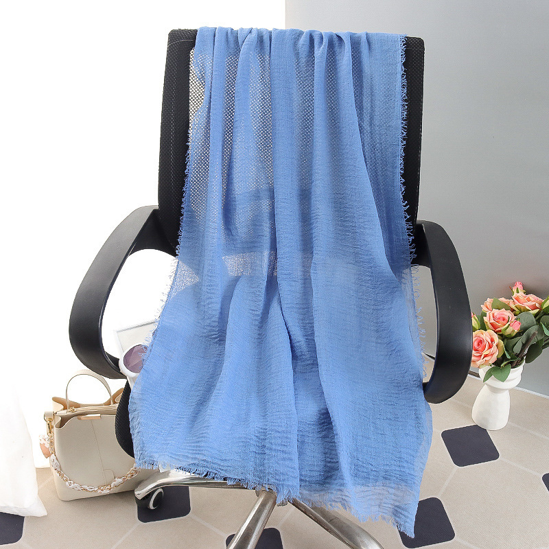 G245 ฮิญาบ Voile นุ่มและระบายอากาศได้