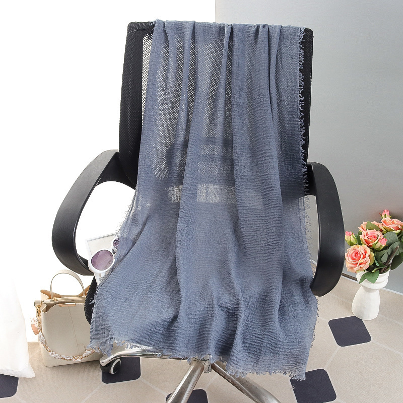 G245 ฮิญาบ Voile นุ่มและระบายอากาศได้