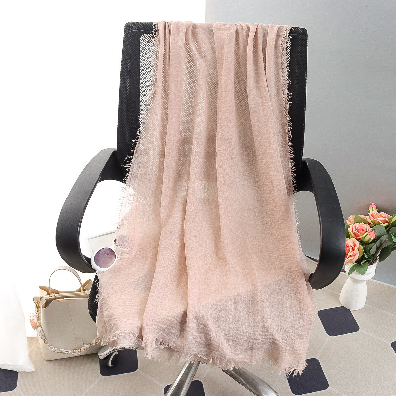 G245 ฮิญาบ Voile นุ่มและระบายอากาศได้