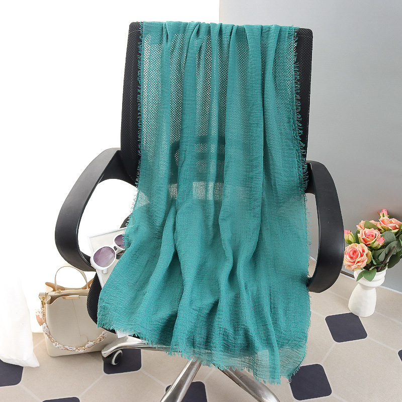 G245 ฮิญาบ Voile นุ่มและระบายอากาศได้