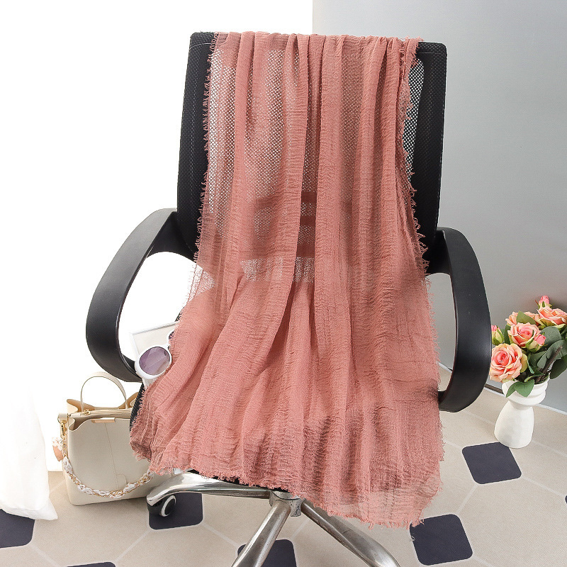 G245 ฮิญาบ Voile นุ่มและระบายอากาศได้