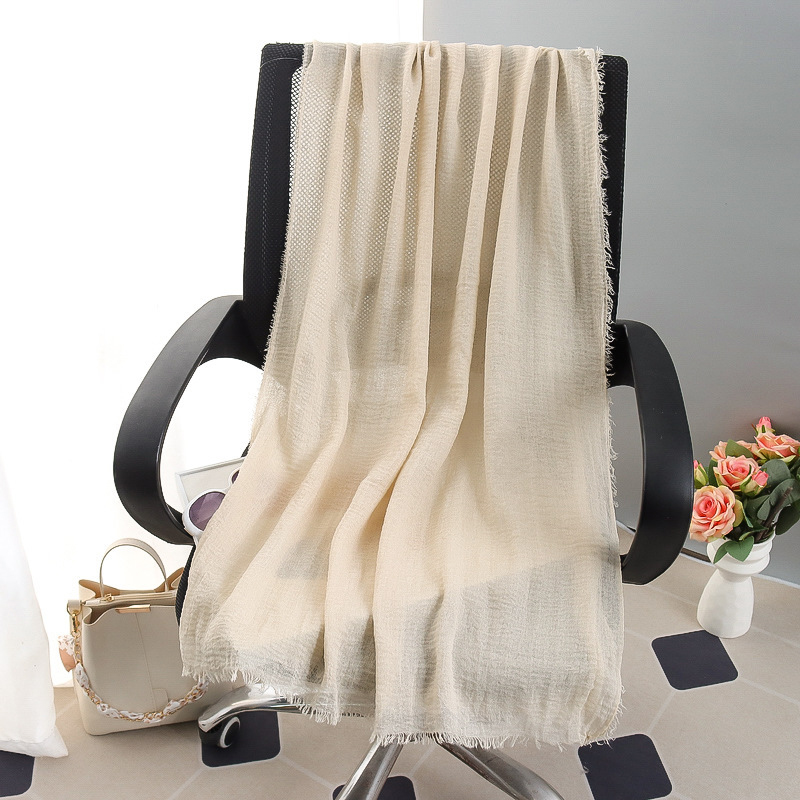 G245 ฮิญาบ Voile นุ่มและระบายอากาศได้