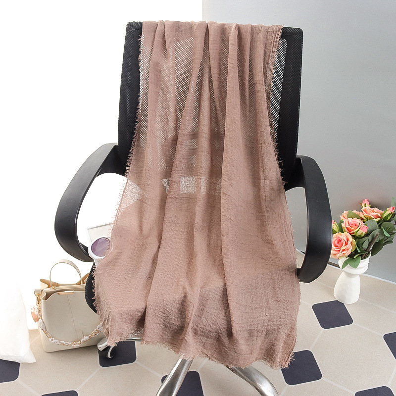 G245 ฮิญาบ Voile นุ่มและระบายอากาศได้