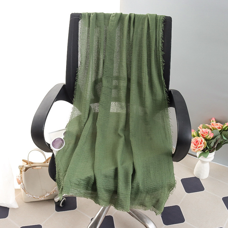 G245 ฮิญาบ Voile นุ่มและระบายอากาศได้