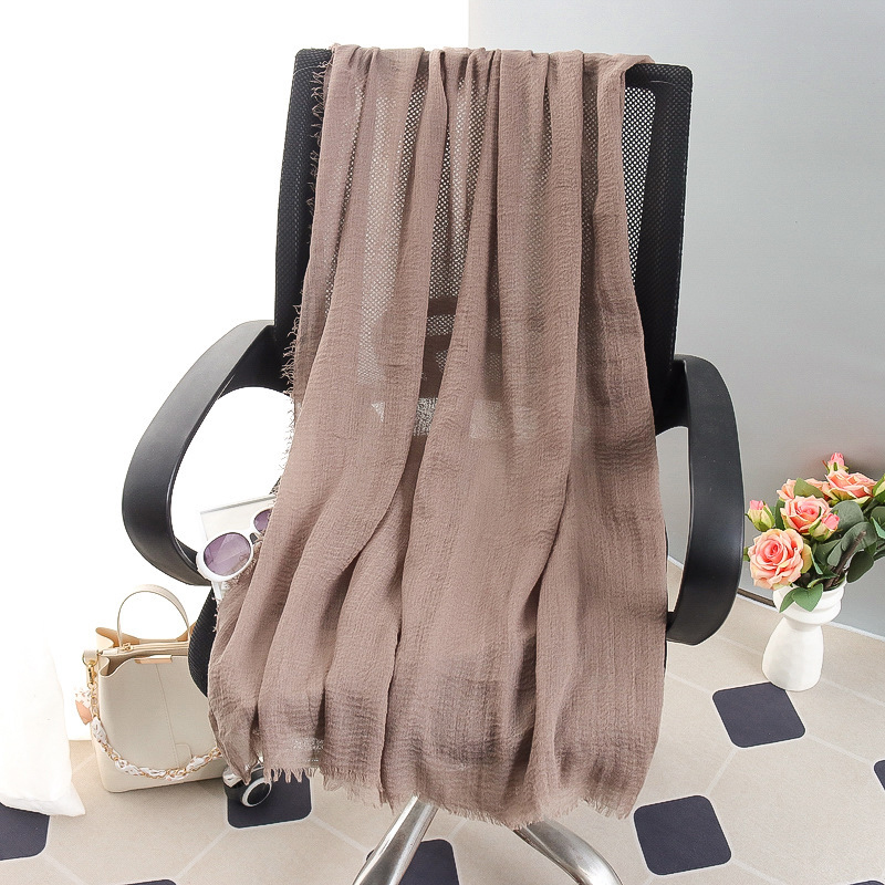 G245 ฮิญาบ Voile นุ่มและระบายอากาศได้