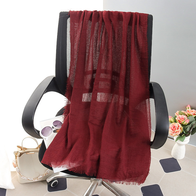 G245 ฮิญาบ Voile นุ่มและระบายอากาศได้