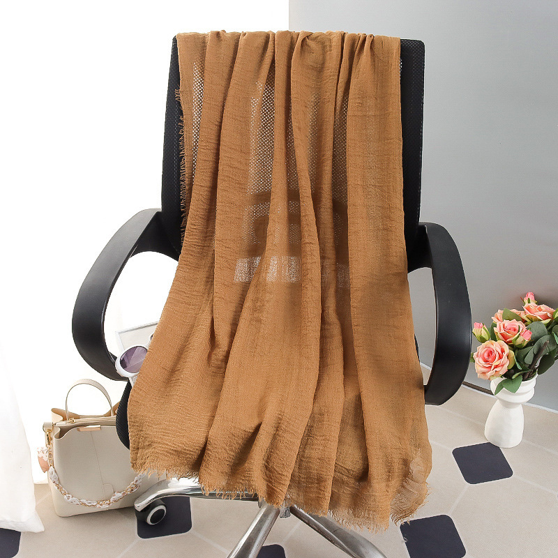 G245 ฮิญาบ Voile นุ่มและระบายอากาศได้