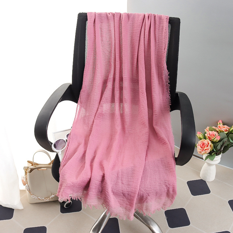 G245 ฮิญาบ Voile นุ่มและระบายอากาศได้