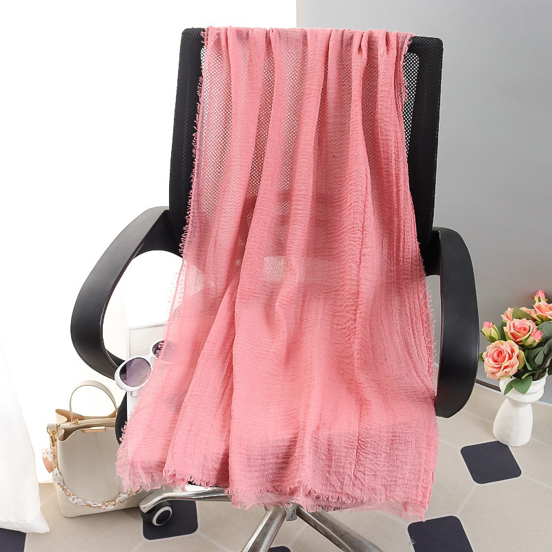 G245 ฮิญาบ Voile นุ่มและระบายอากาศได้