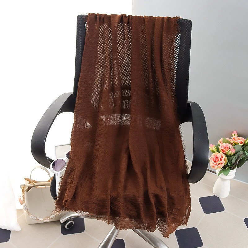 G245 ฮิญาบ Voile นุ่มและระบายอากาศได้