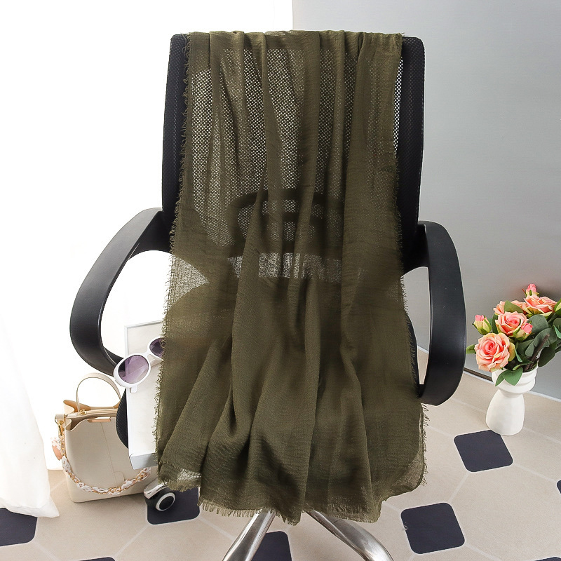 G245 ฮิญาบ Voile นุ่มและระบายอากาศได้