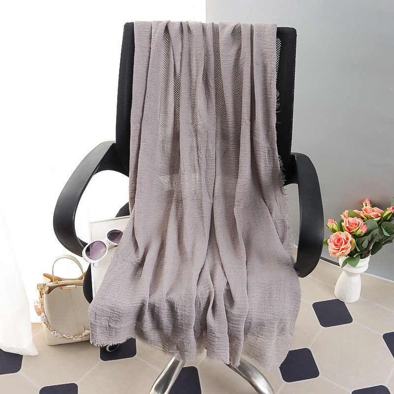 G245 ฮิญาบ Voile นุ่มและระบายอากาศได้