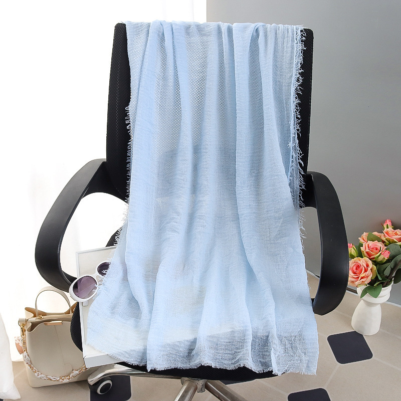 G245 ฮิญาบ Voile นุ่มและระบายอากาศได้