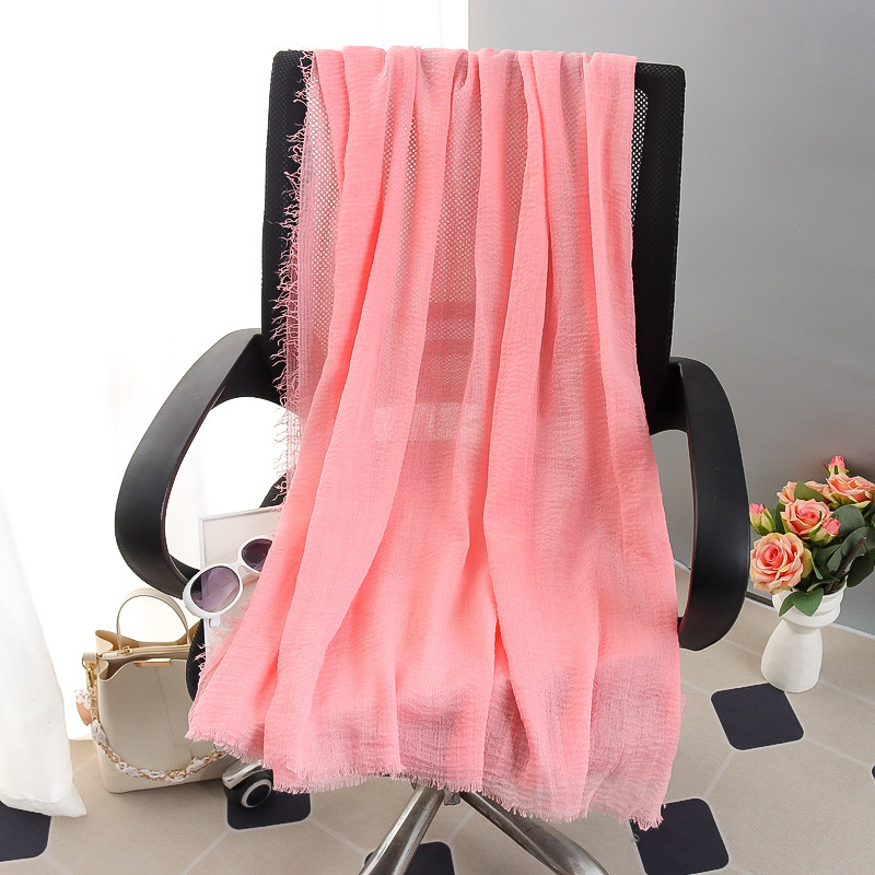 G245 ฮิญาบ Voile นุ่มและระบายอากาศได้