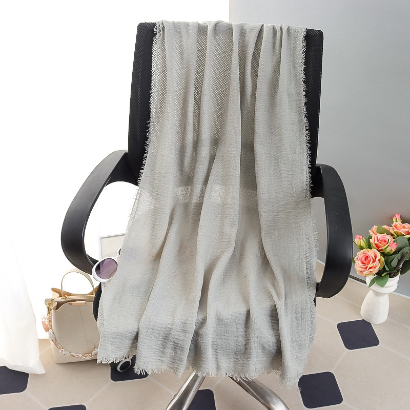 G245 ฮิญาบ Voile นุ่มและระบายอากาศได้