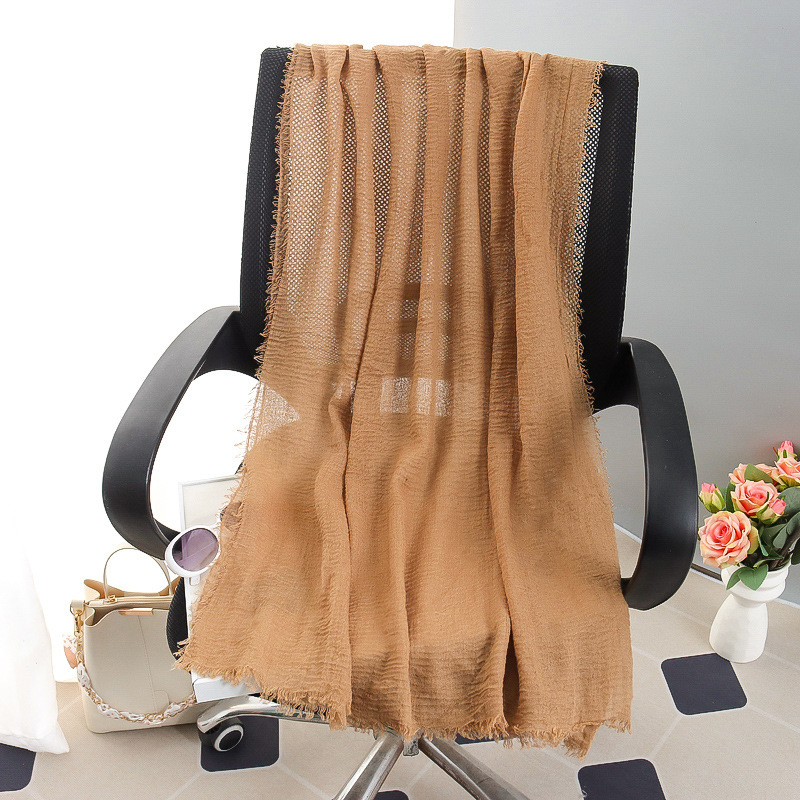 G245 ฮิญาบ Voile นุ่มและระบายอากาศได้