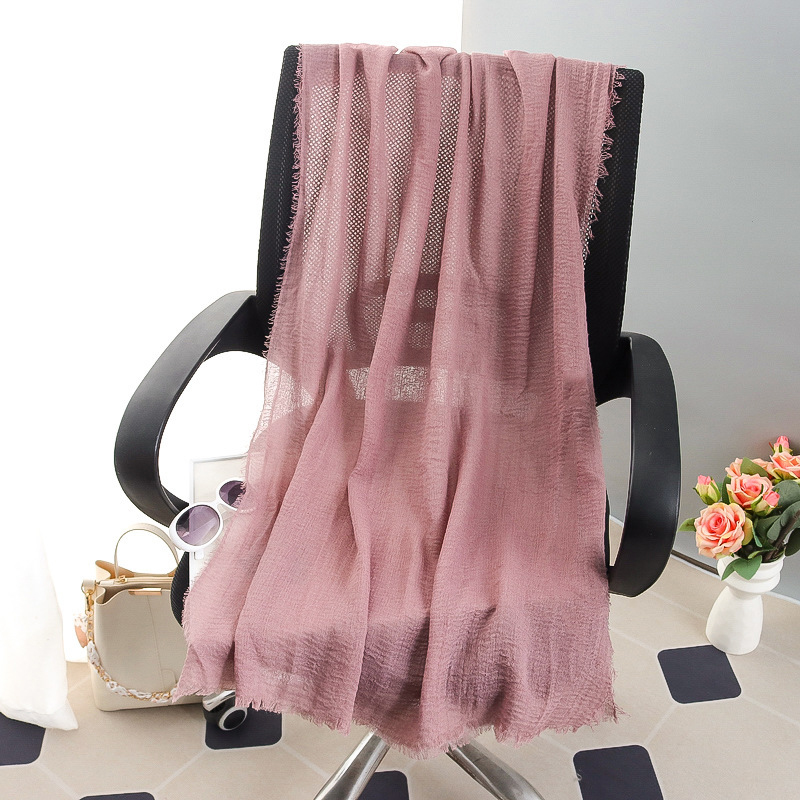 G245 ฮิญาบ Voile นุ่มและระบายอากาศได้