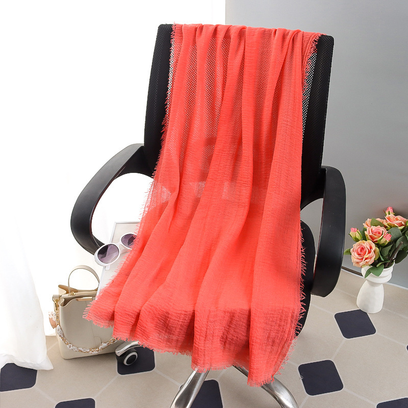 G245 ฮิญาบ Voile นุ่มและระบายอากาศได้