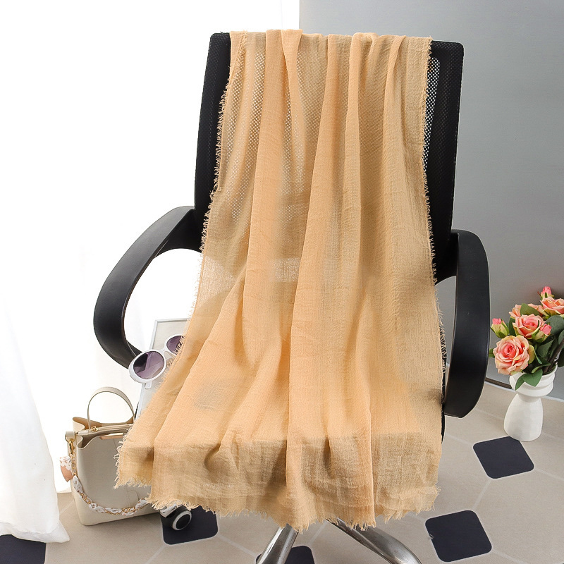 G245 ฮิญาบ Voile นุ่มและระบายอากาศได้