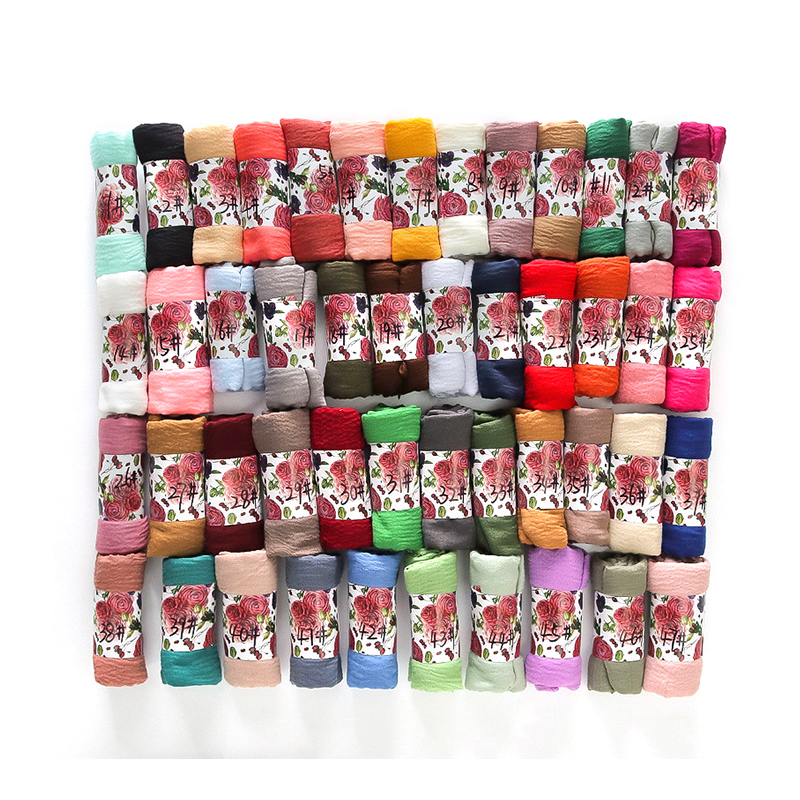 G245 ฮิญาบ Voile นุ่มและระบายอากาศได้