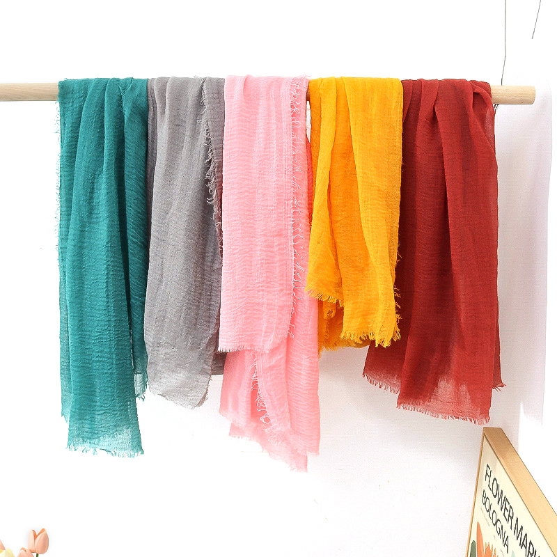 G245 ฮิญาบ Voile นุ่มและระบายอากาศได้