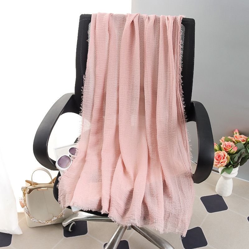 G245 ฮิญาบ Voile นุ่มและระบายอากาศได้