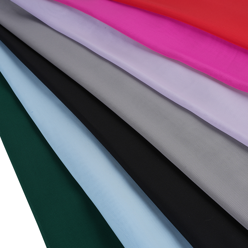 การย้อมผ้าชีฟองแบน 100d/18t