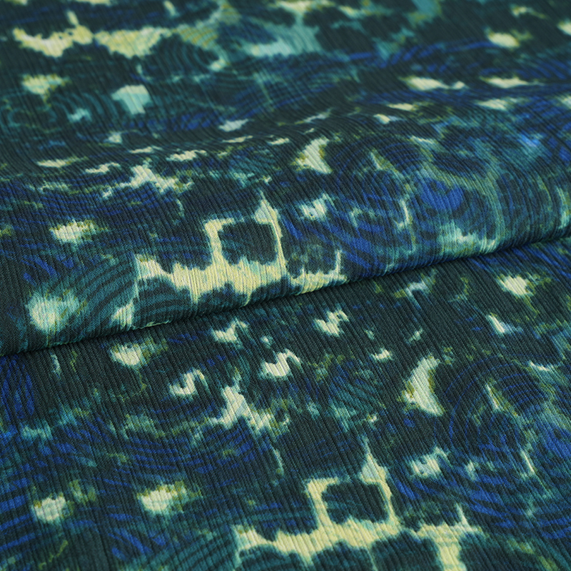 100d Paracord Crepe Cr3 ผ้าพิมพ์ลายเสือดาวกลม