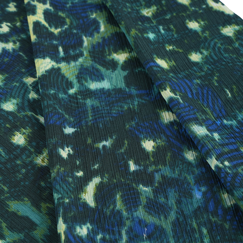 100d Paracord Crepe Cr3 ผ้าพิมพ์ลายเสือดาวกลม