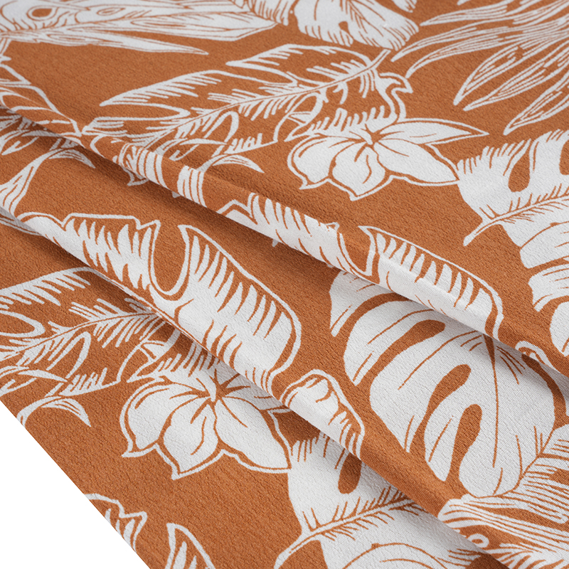 ผ้าเครปพิมพ์ลายทอเข้มข้น