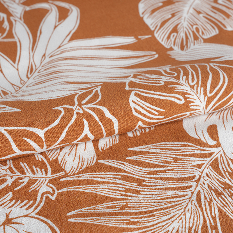 ผ้าเครปพิมพ์ลายทอเข้มข้น