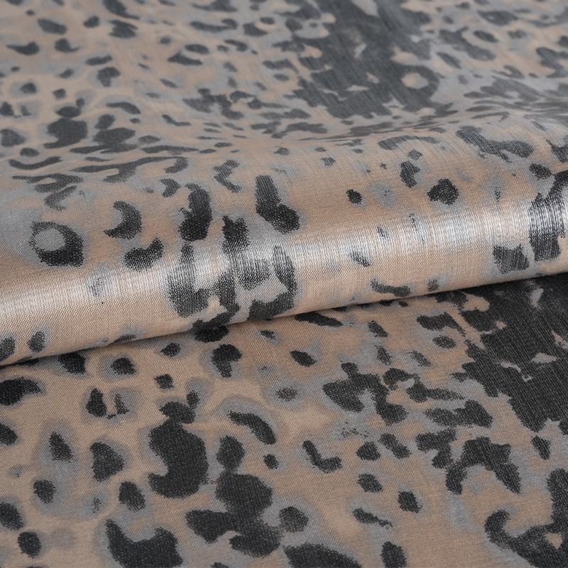 20d*21s ผ้าฝ้ายลายเสือดาวขนาดเล็กสีทองหนา