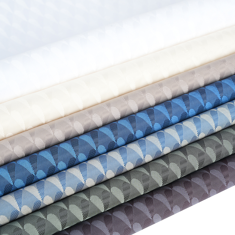 การย้อม Jacquard รักสมมาตรสองสีประจุบวกโพลีเอสเตอร์