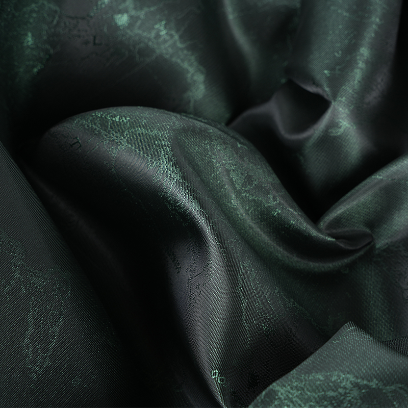 โพลีเอสเตอร์ Cationic English โลโก้แผนที่ Jacquard