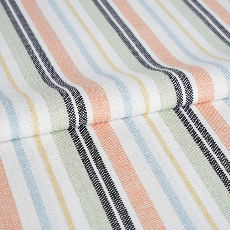 75D False Twist Silk Bamboo Orchid สีส้มและผ้าพิมพ์ลายสีดำ